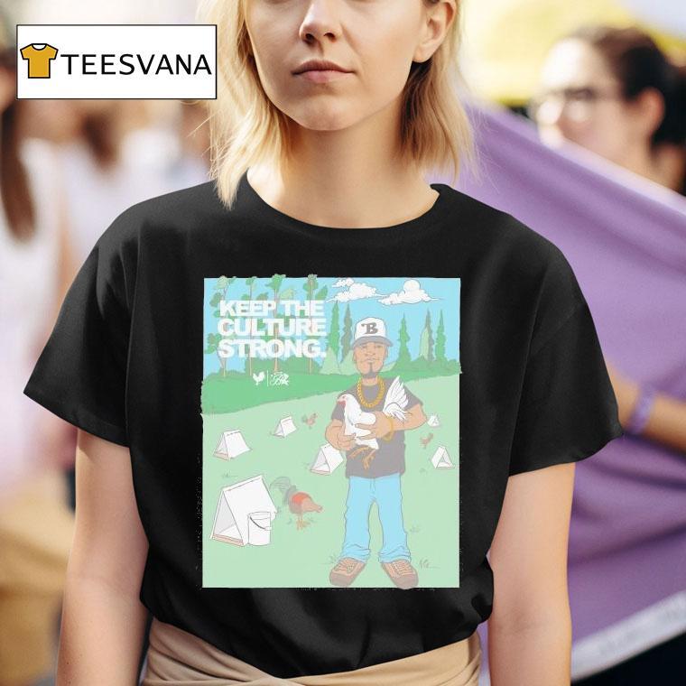 Budzandbaddiez Keep The Culture Strong Rooster Shirt