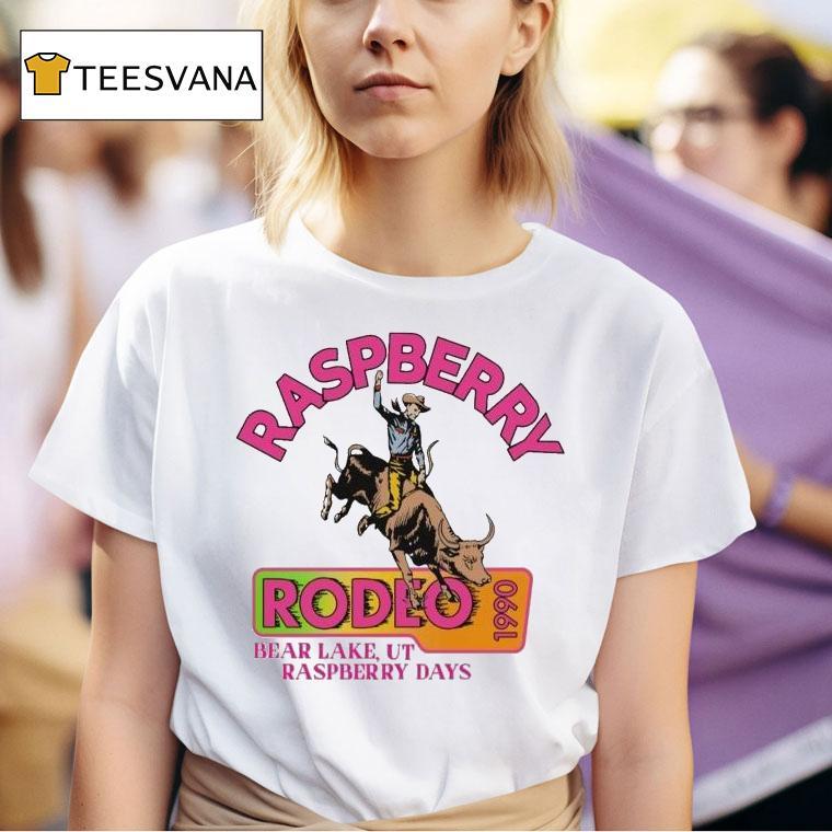 Raspberry Rodeo Bear Lake Ut Raspberry Days 1990 Shirt