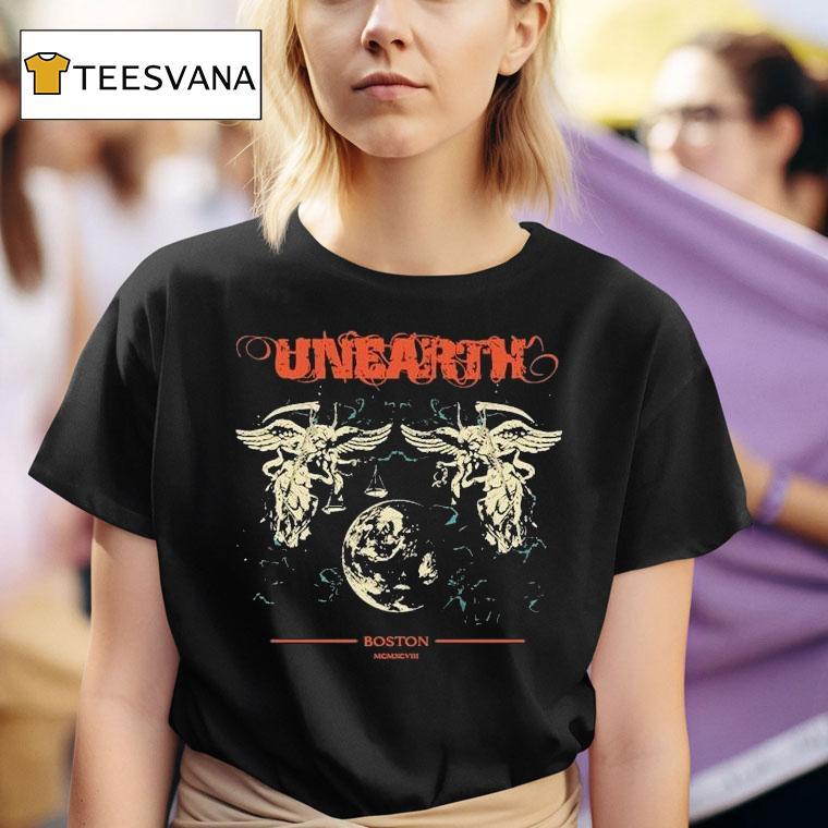 Unearth Boston Spring Tour 2025 Dates Shirt