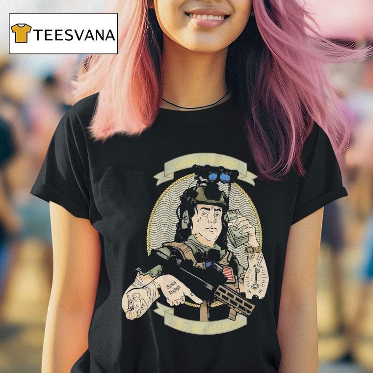 Angry Cops Gather The Goons This We'll Defend Tier 1 Benji Shirt