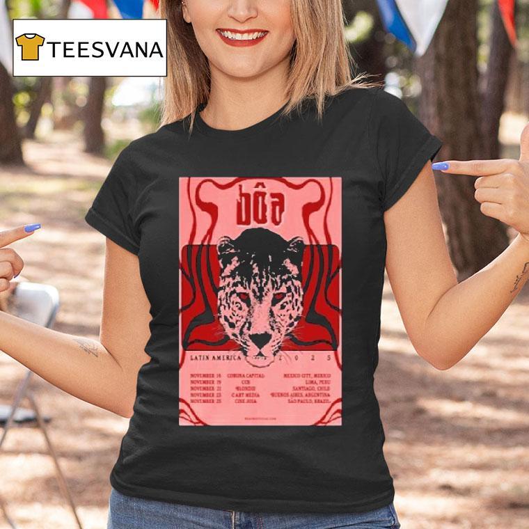 Boa Latin America Tour 2025 Dates Leopard Shirt