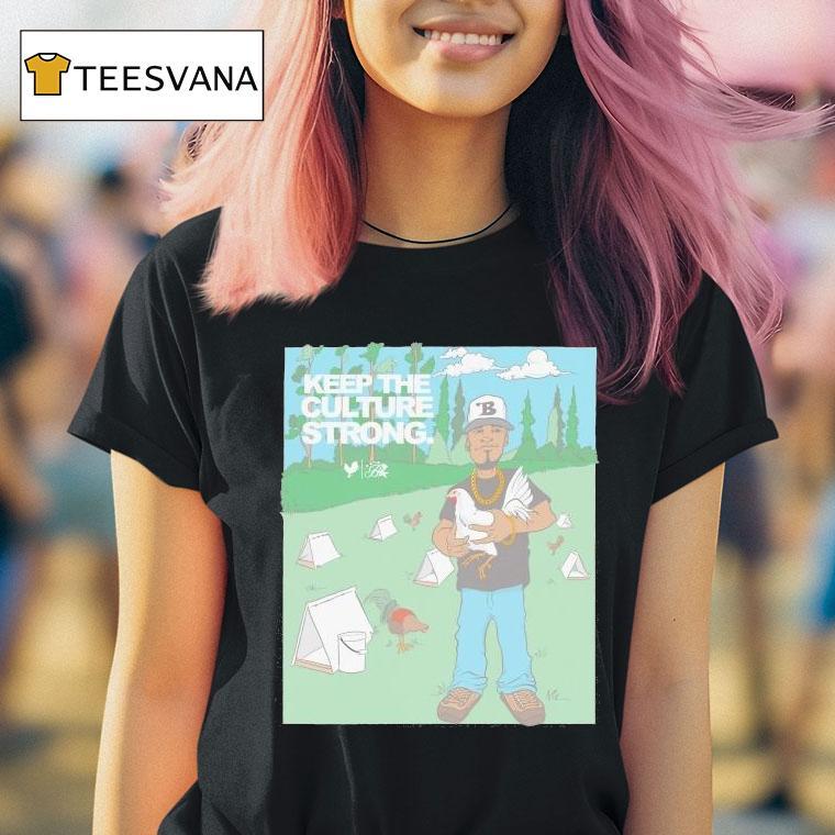 Budzandbaddiez Keep The Culture Strong Rooster Shirt