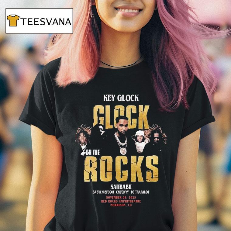 Key Glock On The Rock Show On November 9th 2025 At Red Rocks Park And Amphitheatre In Morrison Co Shirt