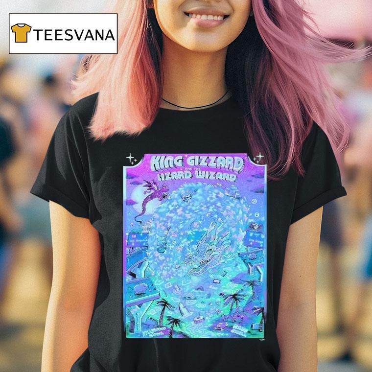 King Gizzard And The Lizard Wizard Los Angeles And San Diego Bootlegger On August 10 And 11 2025 At Hollywood Bowl And Rady Shell Water Dragon Shirt
