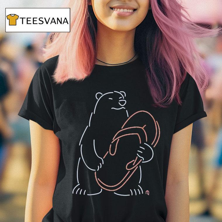 New York Mets Polar Bear Chancla Neon Shirt