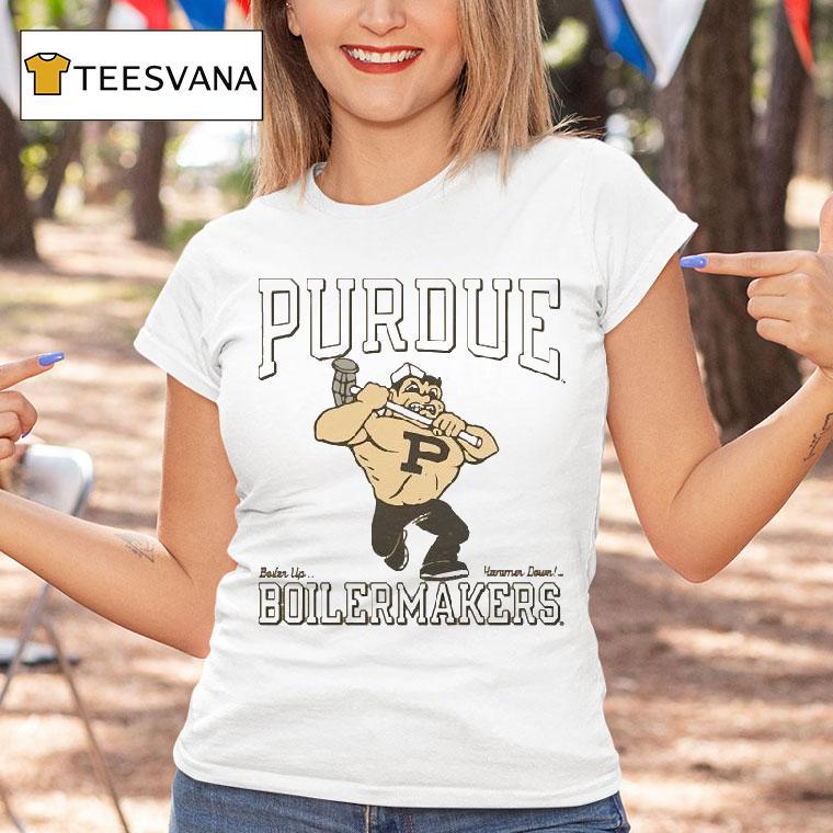 Purdue Boilermaker Boiler Up Hammer Down Pete Mascot Shirt