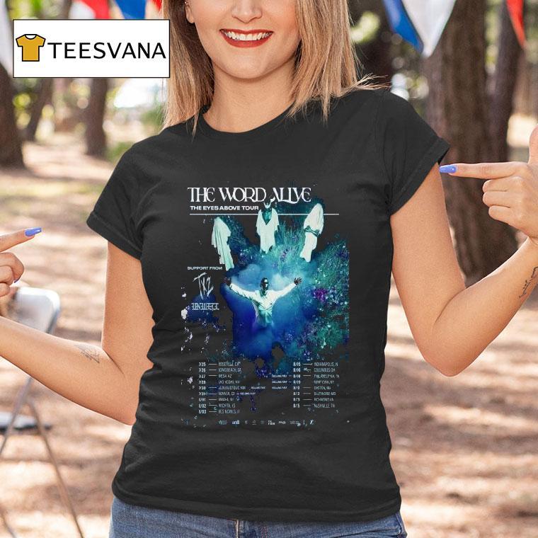 The Word Alive The Eyes Above Fall Tour 2025 Dates Shirt