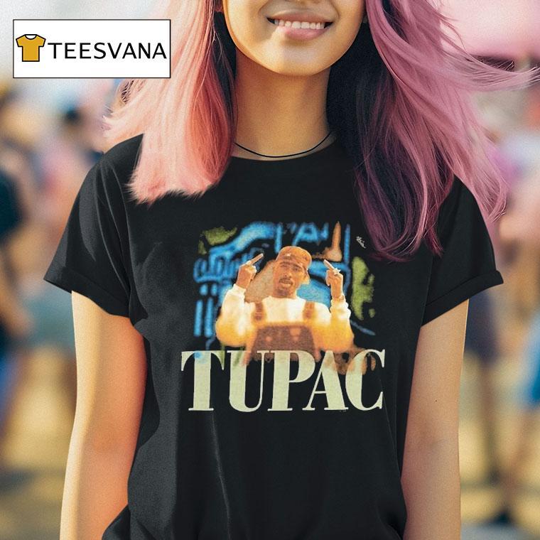 Tupac Shakur Middle Fingers Shirt