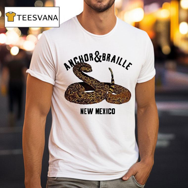 Anchor Braille New Mexico Rattle Snake Shirt