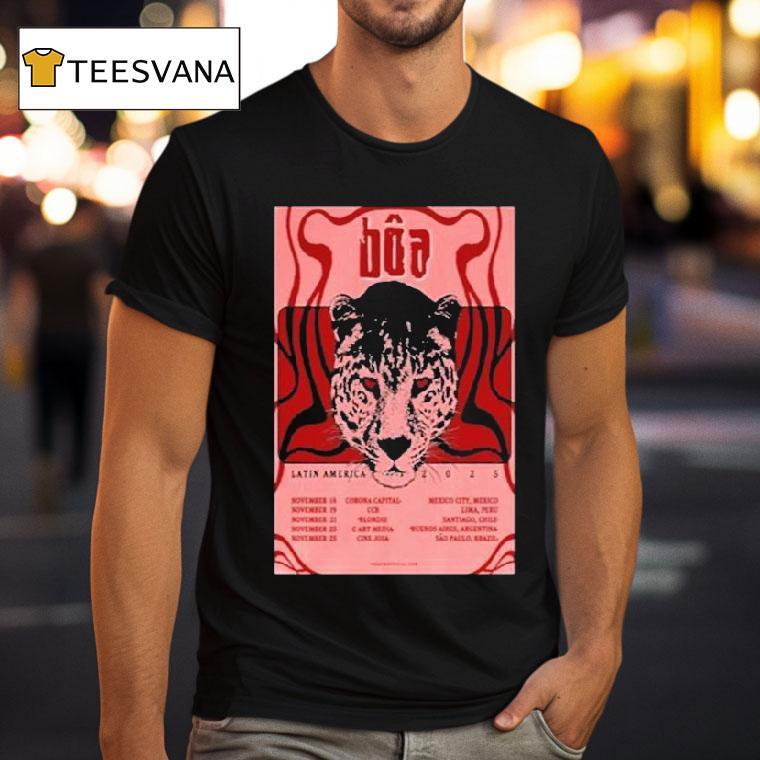 Boa Latin America Tour 2025 Dates Leopard Shirt