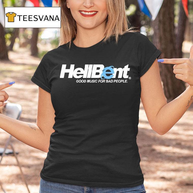 Hellbent Good Music For Bad People Explorer Logo Shirt