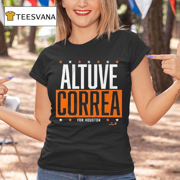 Jose Altuve And Carlos Correa Houston Astros Altuve-correa For Houston Shirt