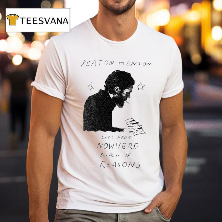 Keaton Henson Live From Nowhere Because Of Reasons Gig Shirt