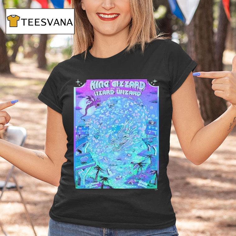 King Gizzard And The Lizard Wizard Los Angeles And San Diego Bootlegger On August 10 And 11 2025 At Hollywood Bowl And Rady Shell Water Dragon Shirt
