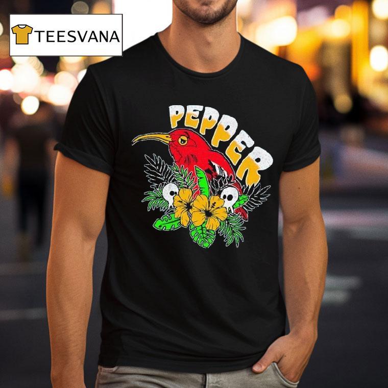 Pepper Iʻiwi Bird Sapphire Shirt