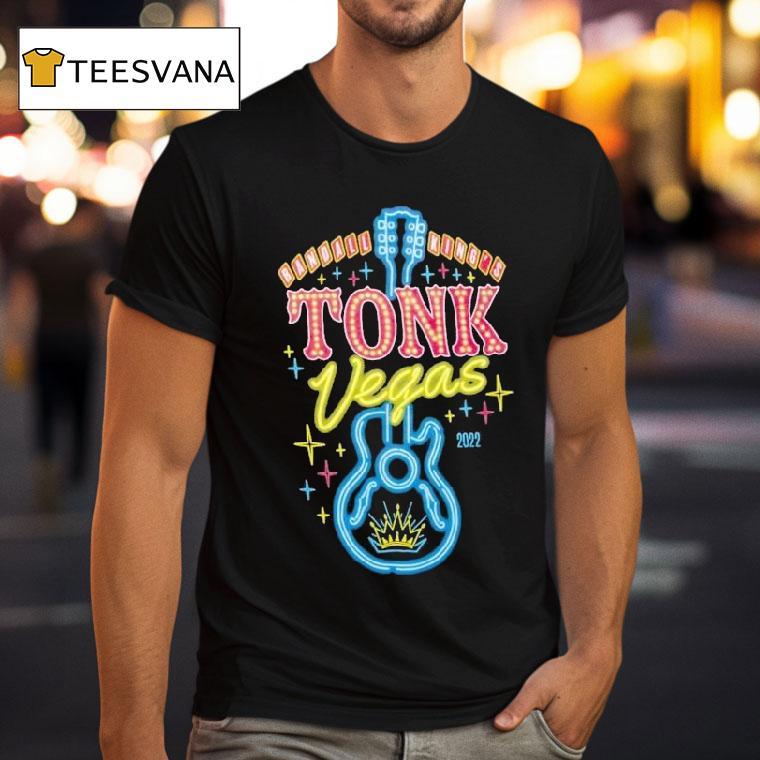 Randall King Tonk Vegas Guitar Neon Shirt