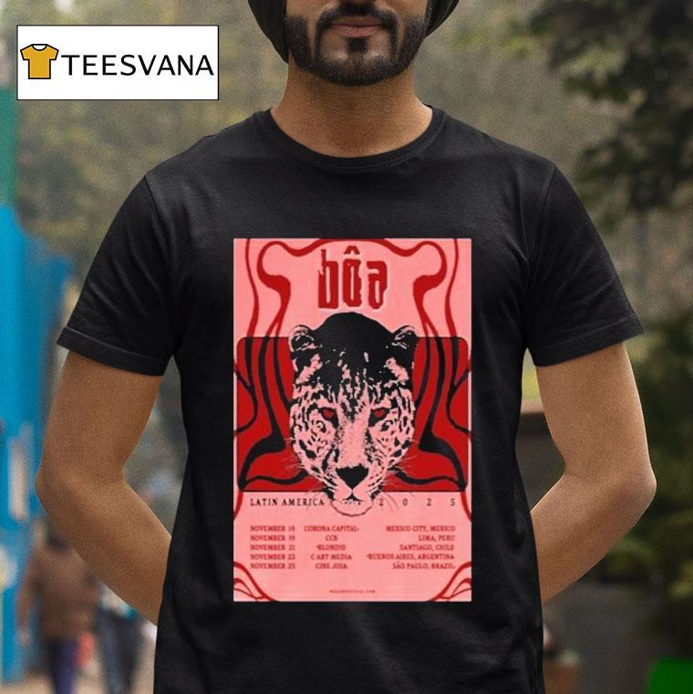 Boa Latin America Tour 2025 Dates Leopard Shirt