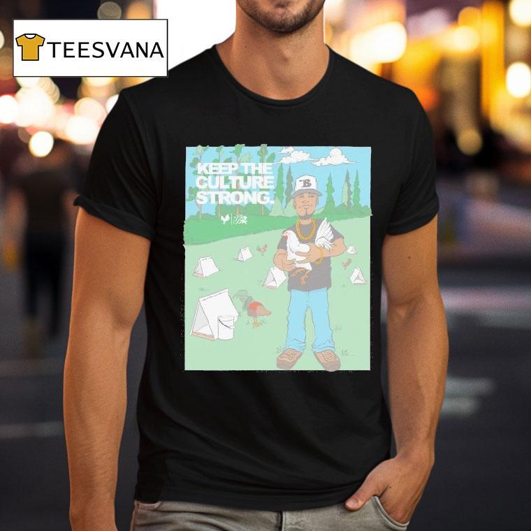 Budzandbaddiez Keep The Culture Strong Rooster Shirt