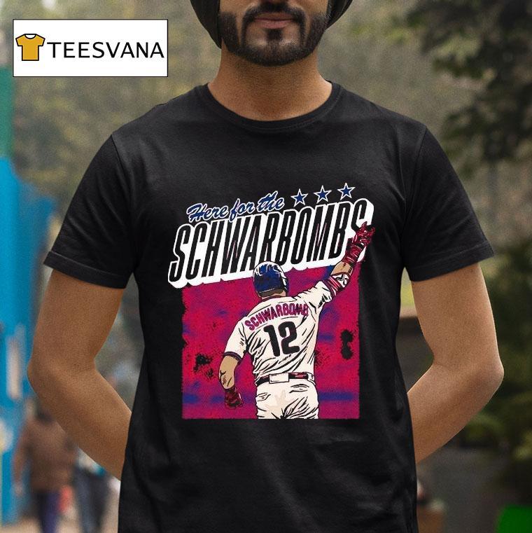 Kyle Schwarber Here For The Schwarbomb Philadelphia Phillies Shirt