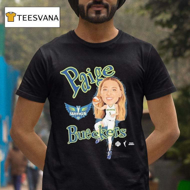 Paige Bueckers Dallas Wings Playa Society Sketch Shirt