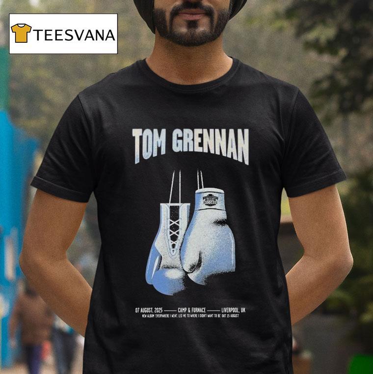 Tom Grennan Concert Liverpool, Uk At Camp Furnace Aug 7. 2025 Shirt