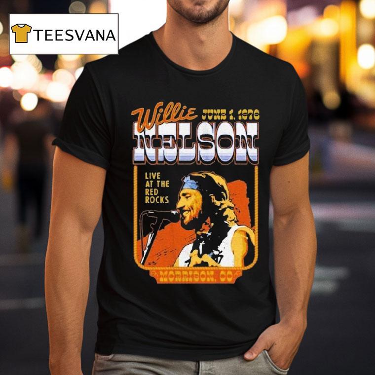 Willie Nelson Live At The Red Rocks Morrison Co 2025 Shirt