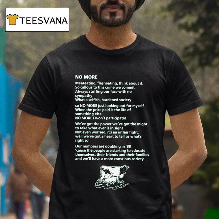 Youth Of Today No More Cow Shirt