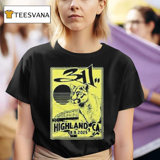 311 Highland California 2025 Concert At Yaamava Theater At Yaamava Resort And Casino On August 8 Lion Shirt
