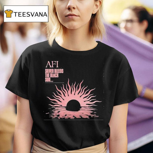 Afi Silver Bleeds The Black Sun Shirt