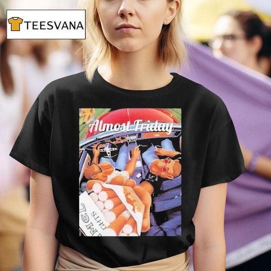 Almost Friday Camel Cigs Car Smoke Shirt