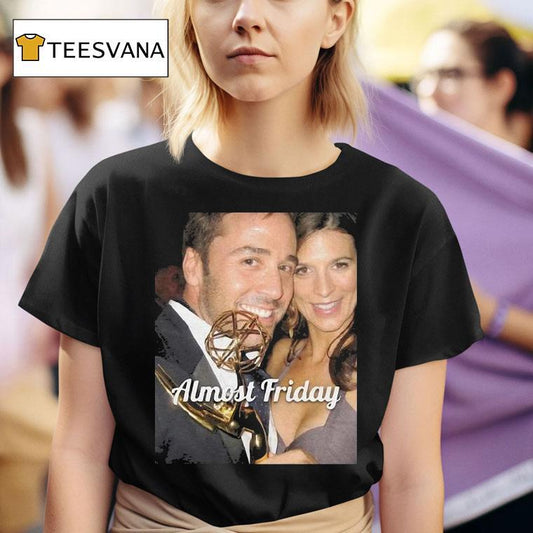 Almost Friday Mr. And Mrs. Gold Perrey Reeves Aaron Fox Shirt