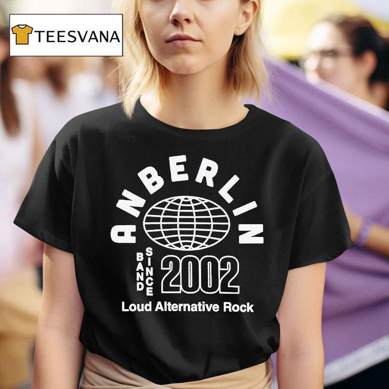 Anberlin Alt Loud Alternative Rock Since 2002 Globe Shirt