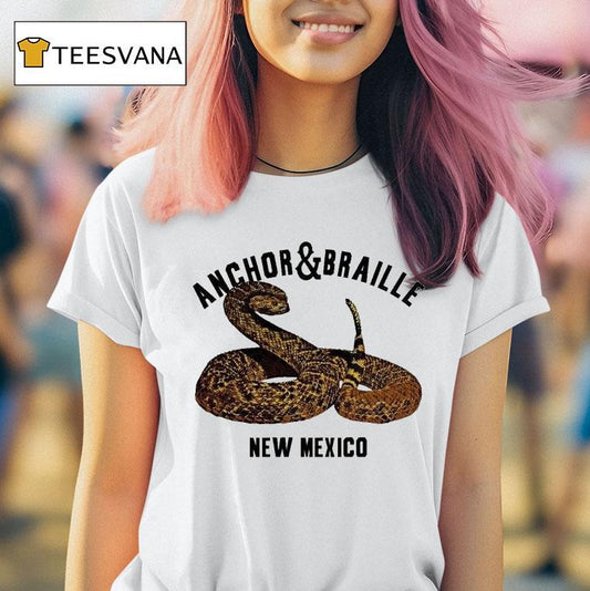 Anchor Braille New Mexico Rattle Snake Shirt