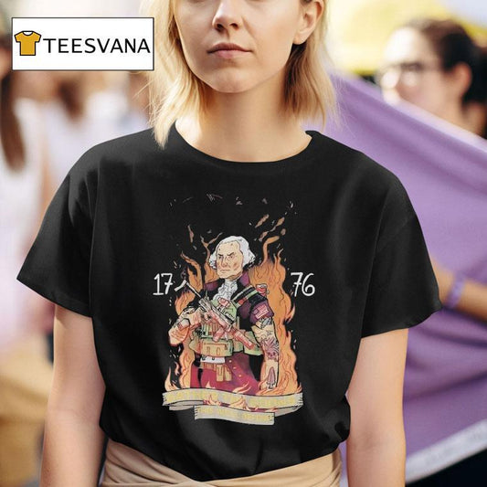 Angry Cops Gather The Goons This We'll Defend Tier 1 George 1776 Shirt
