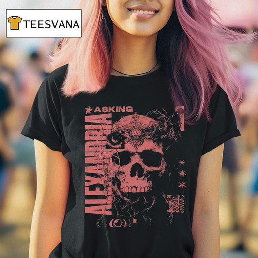 Asking Alexandria Let The Dead Take Me Skull Shirt