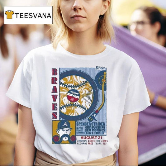 Atlanta Braves Spencer Strider Honeyknife Aug 21 2025 Shirt
