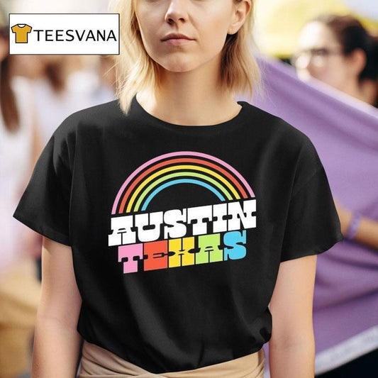 Austin Texas Pride Rainbow Shirt