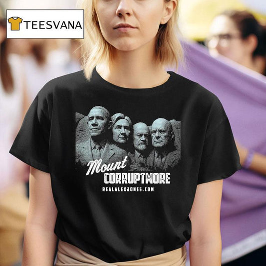 Barack Obama And Nancy Pelosi Mount Corruptmore Alex Jones Shirt