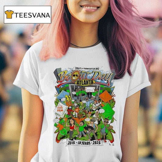 Be Out Day Atlanta 2025 10 Year Anniversary Colorful Event Shirt