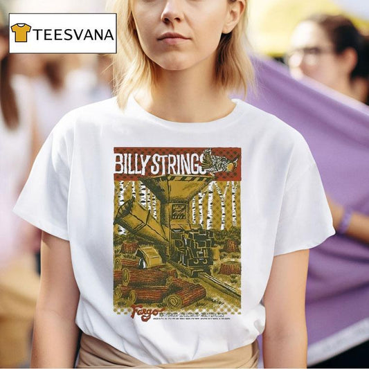 Billy Strings In Fargo North Dakota Nd At Scheels Arena On August 12 2025 Art By Travis Bone Shirt