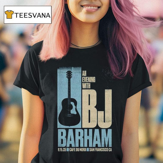 Bj Barham San Francisco Ca August 15 2025 Event Guitar Shirt