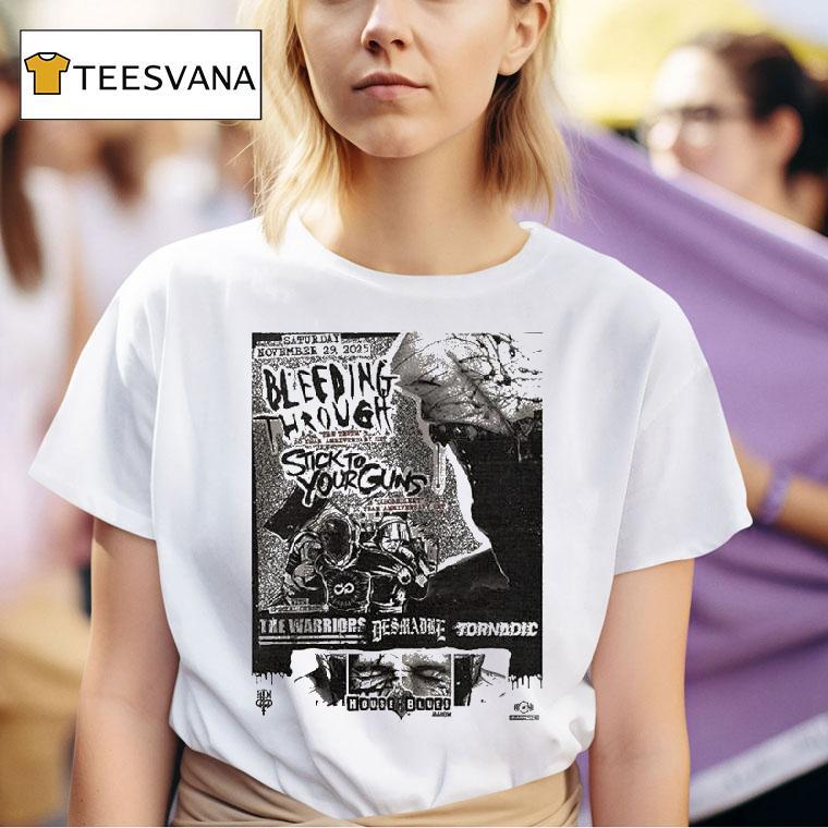 Bleeding Through Stick To Your Guns The Truth 20 Year Anniversary Hardcore Punk 2025 Shirt