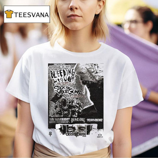 Bleeding Through Stick To Your Guns The Truth 20 Year Anniversary Hardcore Punk 2025 Shirt