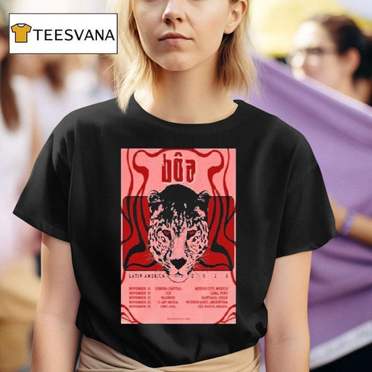 Boa Latin America Tour 2025 Dates Leopard Shirt