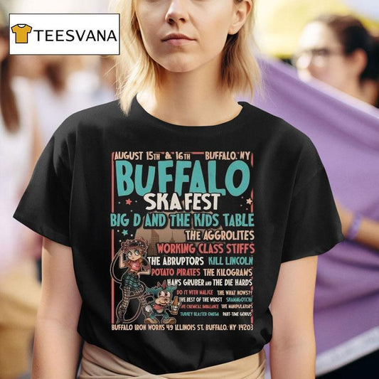Buffalo Ska Fest 2025 August 15-16 At Buffalo Iron Works New York Betty Boop Shirt