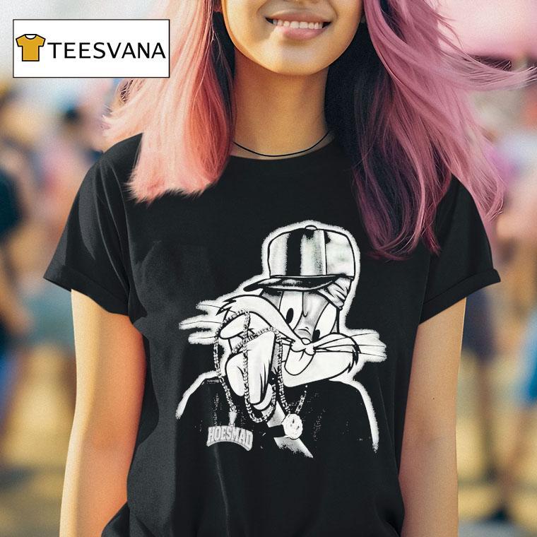 Bugs Bunny Hoesmad Rhinestone Looney Tunes Shirt