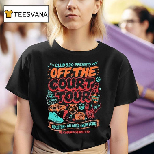 Club 520 Off The Court Tour 2025 No Casuals Permitted Shirt