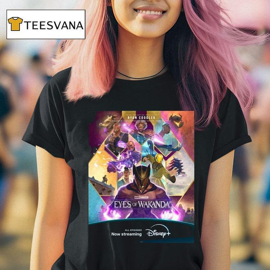 Connected By Purpose Driven By Legacy Marvel Animation’s Eyes Of Wakanda From Ryan Coogler Disney Plus Movie 2025 Shirt