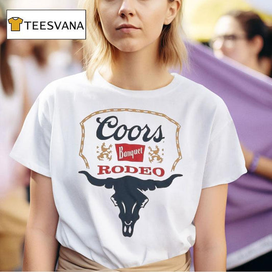 Coors Banquet Rodeo Longhorn Brass Tacks Shirt