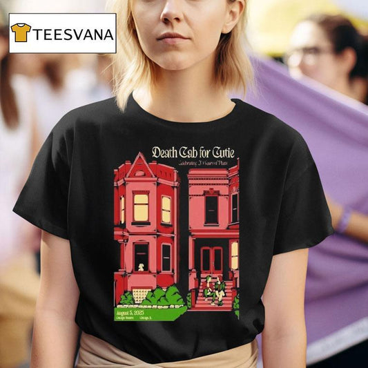 Death Cab For Cuite Aug 5 2025 The Chicago Theatre In Chicago Il Shirt